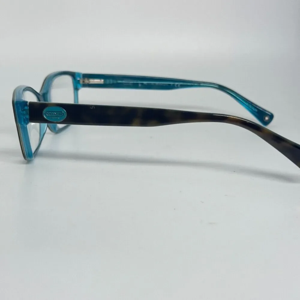 Coach HC 6040‎ Brooklyn Eyeglasses Frame, 5116 Tortoise / Teal, 52-16-135 H15991